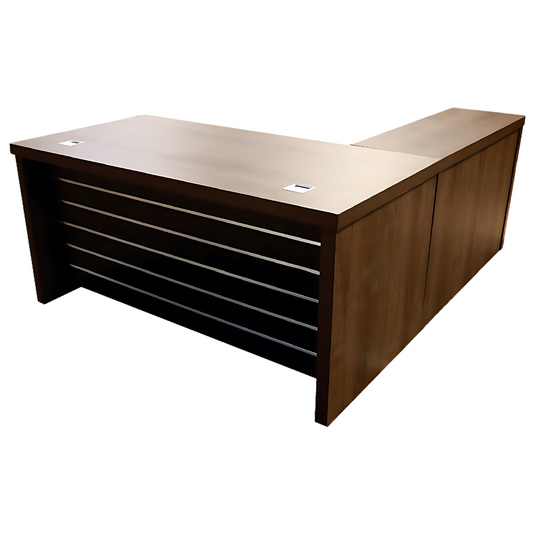 Wooden L-type Executive Table